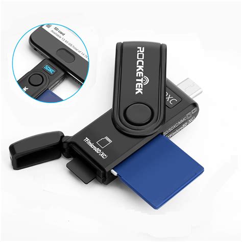 Rocketek Usb Otg Phone Type C Multi Memory Card Reader Rocketeck