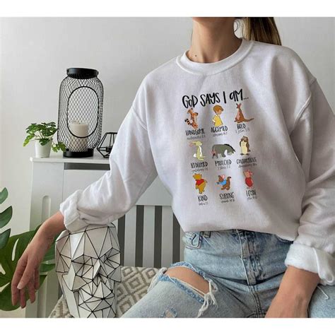 God Says I Am Sweatshirt Winnie The Pooh Shirtdisney Winni Inspire