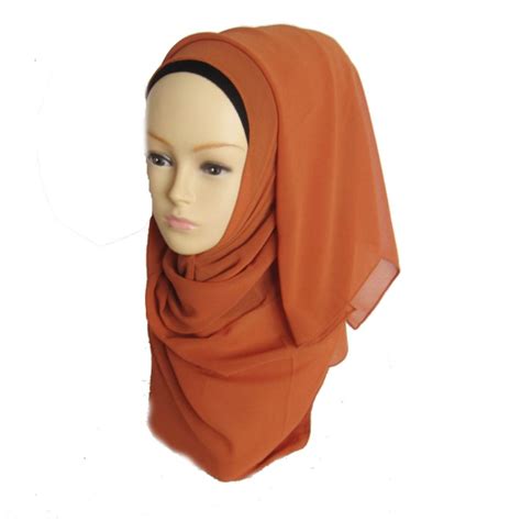 New Women Muslim Chiffon Hijab Islamic Headwear Scarf Arab Caps Shawls