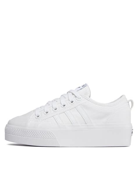 adidas Sneakersy Nizza Platform W FV5322 Biały Modivo pl