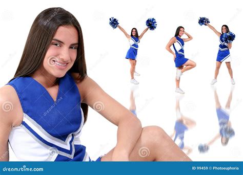 Beautiful Cheerleader Teen with Braces Stock Image - Image of lead ...