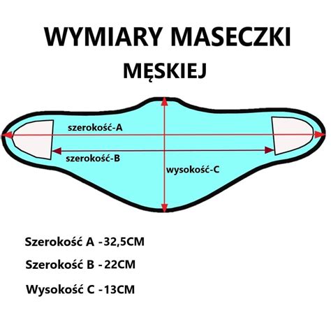 Maseczka Czarna Na Twarz Termoaktywna Wielorazowa Maska Wielokrotnego