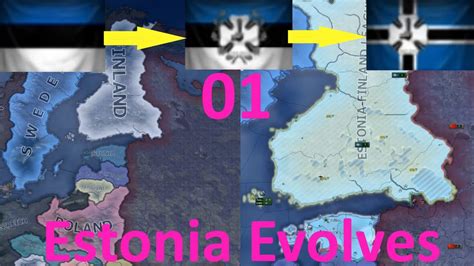 Hoi4 Bba Estonia Evolves Ep 01 Estonia And Finland Merge Youtube