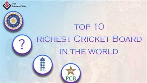 Top Richest Cricket Board In The World In The Success Talks