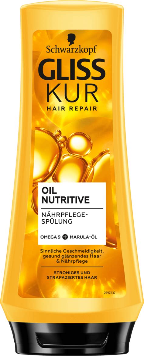 Schwarzkopf Gliss Kur Hair Repair Nährpflege Spülung Oil Nutrive 200 Ml Dm Dauerpreis