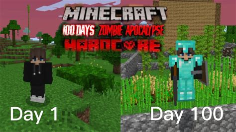 Mình đã sinh tồn 100 ngày minecraft đại dịch zombie 1 19 YouTube