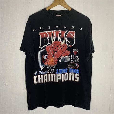 Vintage Chicago Bulls Championship Shirt Depop