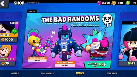 The Bad Randoms Skins Are Here Brawl Stars Youtube