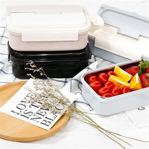 Fiambrera De Acero Inoxidable Baispo Caja BPA Libre De Bento