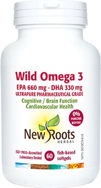 Wild Omega Epa Mg Dha Mg By New Roots Herbal Ultrapure