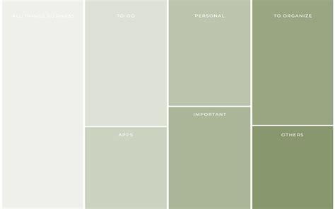 Desktop Wallpaper Organizer Sage/pastel Green - Etsy | Minimalist ...