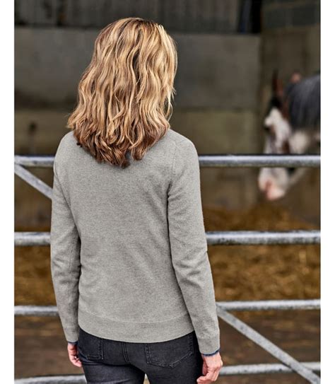 Marmor Pullover Mit V Ausschnitt Aus Merinowolle Und Kaschmir F R