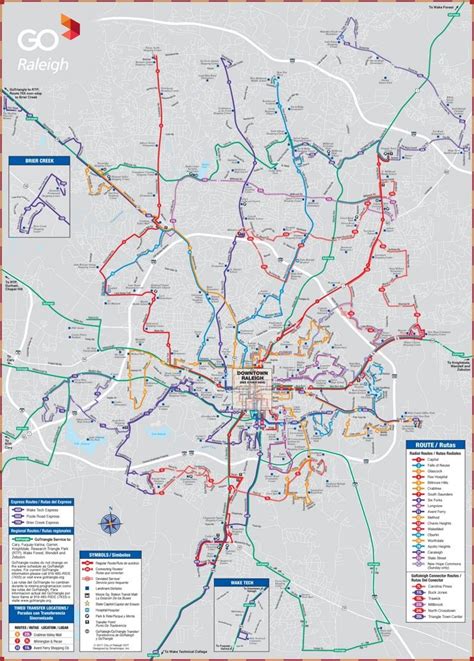 Raleigh transport map | Map, Transport map, Transport