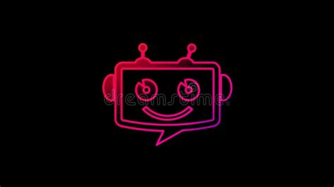 Chatbot Ai Online Assistant Support Symbol Loop Digital Concept Stock