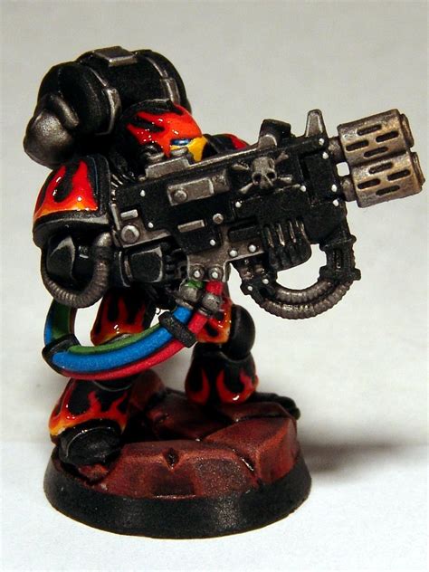 Custom Flames Infernus Meltagun Multi Rocks Space Marines