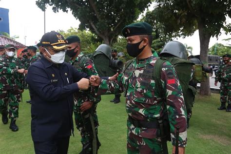 75 Prajurit Kompi Senapan B Yonif Raider Khusus 136 TS Dikirim