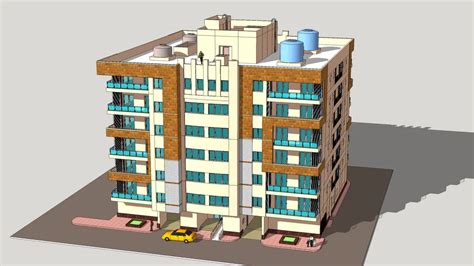 6 Storey Apartment Building 3d Warehouse