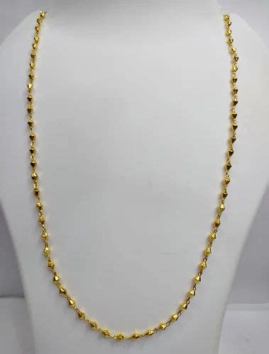 Brass 1 Gram Gold Plated Chain Size 24 At Rs 44 Piece In Agra ID