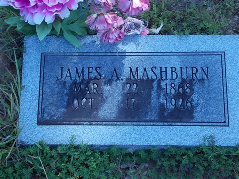 James Anderson Mashburn Find A Grave Memorial