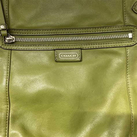 Vintage Coach Green Crossbody Purse Gem