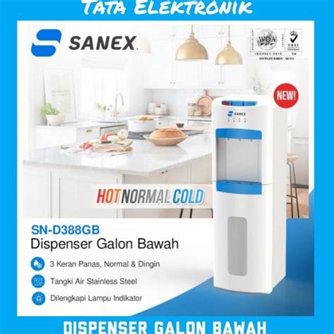 Jual SANEX Dispenser Galon Bawah Hot Normal Cool SN D388GB SN D 388