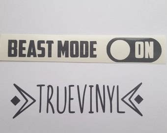 Beast Mode Decal Etsy