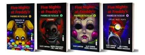 Kit Five Nights At Freddys Pavores De Fazbear Vols 1 2 3 E 4 Mergulho Na Escuridão