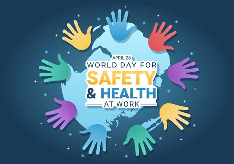 World Day Of Safety And Health At Work On April 28 Illustration With