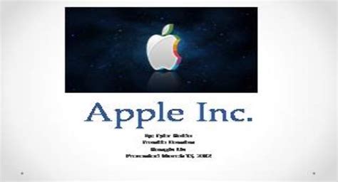 Free Download Apple Inc Powerpoint Presentation