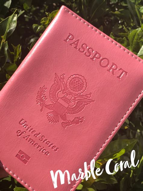 Pink Passport Cover Travel Passport Holder Pink Etsy