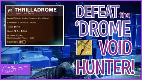 Destiny 2 Thrilladrome Legendary Lost Sector Void Hunter YouTube