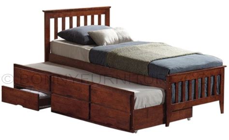 Galvin Trundle Bed (Single/Twin/Double size) - Bonny Furniture