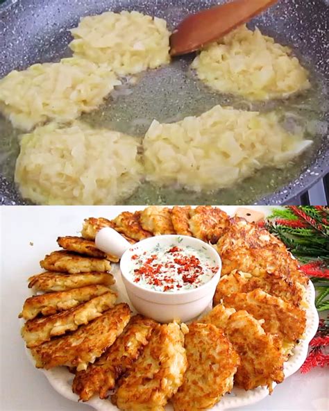 Cabbage Fritters With Yogurt Dill Sauce Greenku Recipes