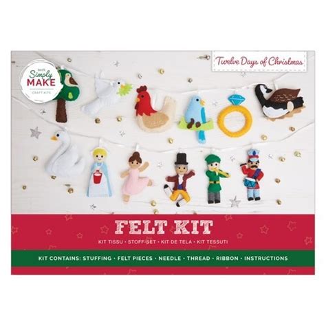 Twelve Days Of Christmas Felt Kit Simply Make Dsm