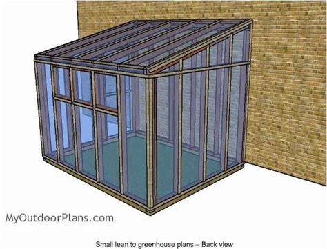 Small Lean To Greenhouse – Free Woodworking Plan.com