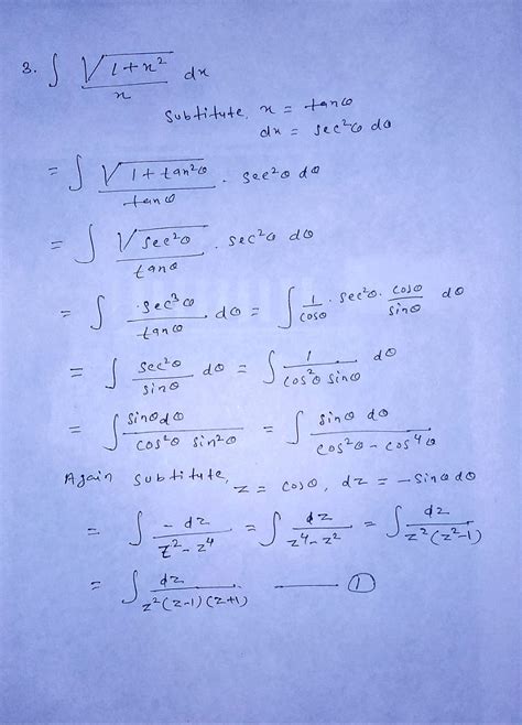 Solved Evaluate The Following Using The Trigonometric Substitution Method Course Hero