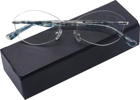 Amazon AQWANO Rimless Computer Reading Glasses Blue Light Blocking