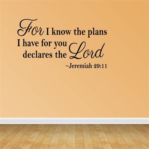 For I Know The Plans I Have For You Declares The Lord