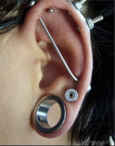 Lobe Stretching And Cartilage Ear Piercing