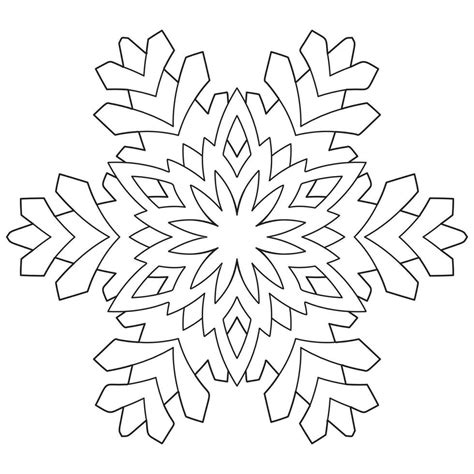 Abstract mandala snowflake line art design for coloring page 36291696 ...