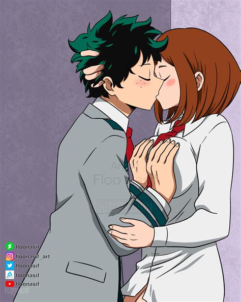 Deku X Uraraka Deku Kissing Uraraka Hd Phone Wallpaper 51 Off