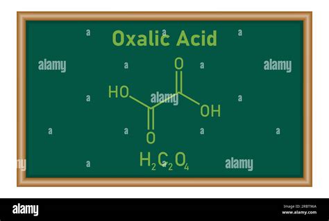 Chemical Structure Of Oxalic Acid H2C2O4 Chemical Resources For