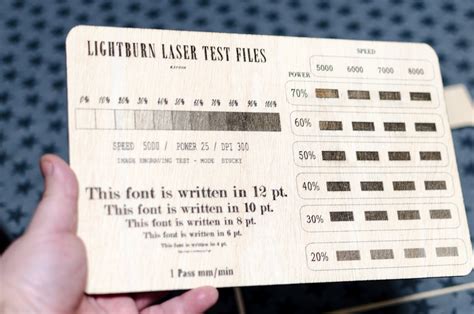 Lightburn Laser Engraved Test Files Laser Test File Svg Etsy Australia