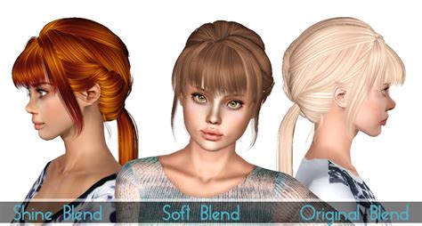 Newsea`s Lucia And Sesame Hairstyle Retextured By Sjoko Sims 3 Hairs