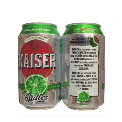 Lata Vazia Kaiser Radler Lim O Lata Brilhante Ml Alum Nio Brasil