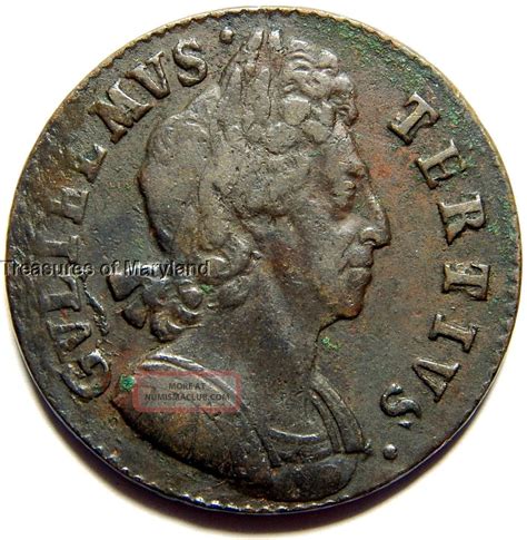 William Iii Great Britain Colonial Halfpenny Sku Ym