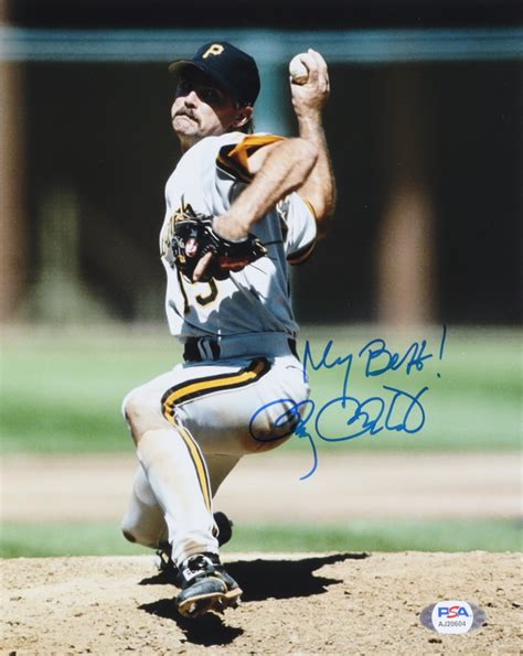 Doug Drabek Signed Pirates 8x10 Photo Inscribed My Best PSA