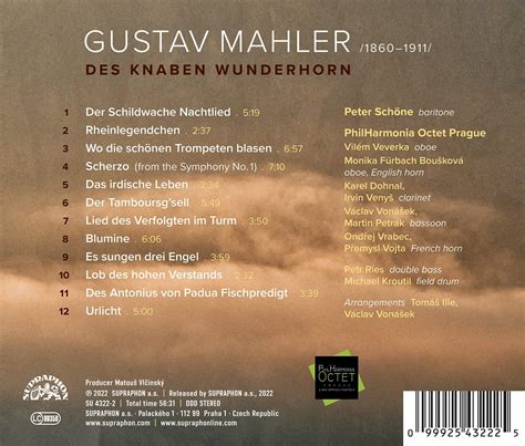 Mahler Des Knaben Wunderhorn Peter Schöne La Boîte à Musique