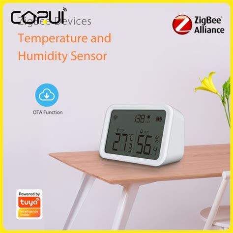 LF Corui Zigbee Wi Fi Sensor De Umidade Temperatura Inteligente