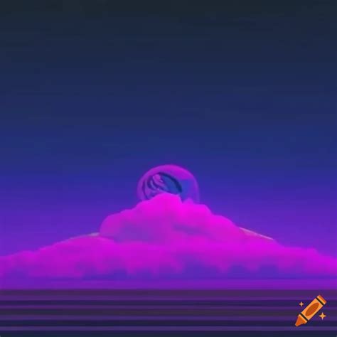 Minimalist Vaporwave Art With Vhs Effects On Craiyon